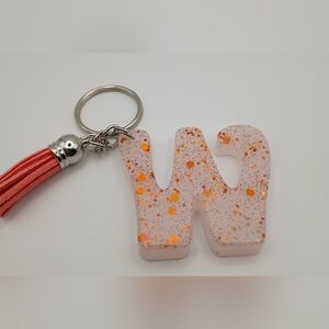 Stylish Pink and Orange Keychain with Tassel
